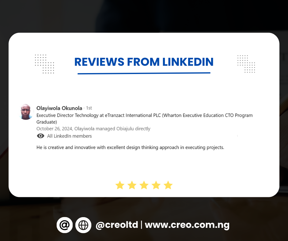 LinkedIn Reviews - Mr. Ola